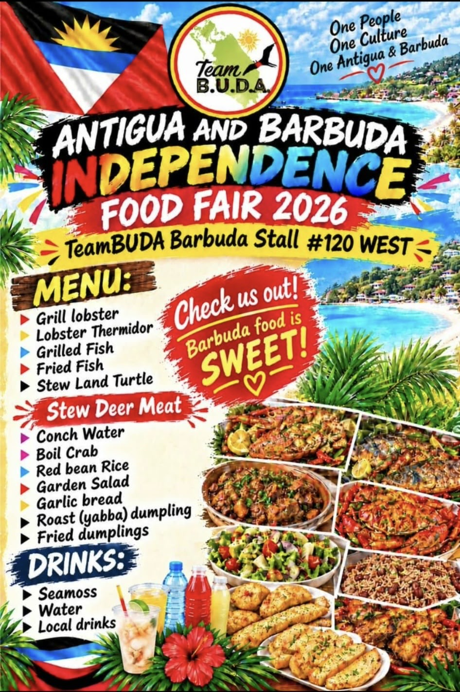Team B.U.D.A. Invites You to the 2026 Antigua and Barbuda Annual Independence Food Fair