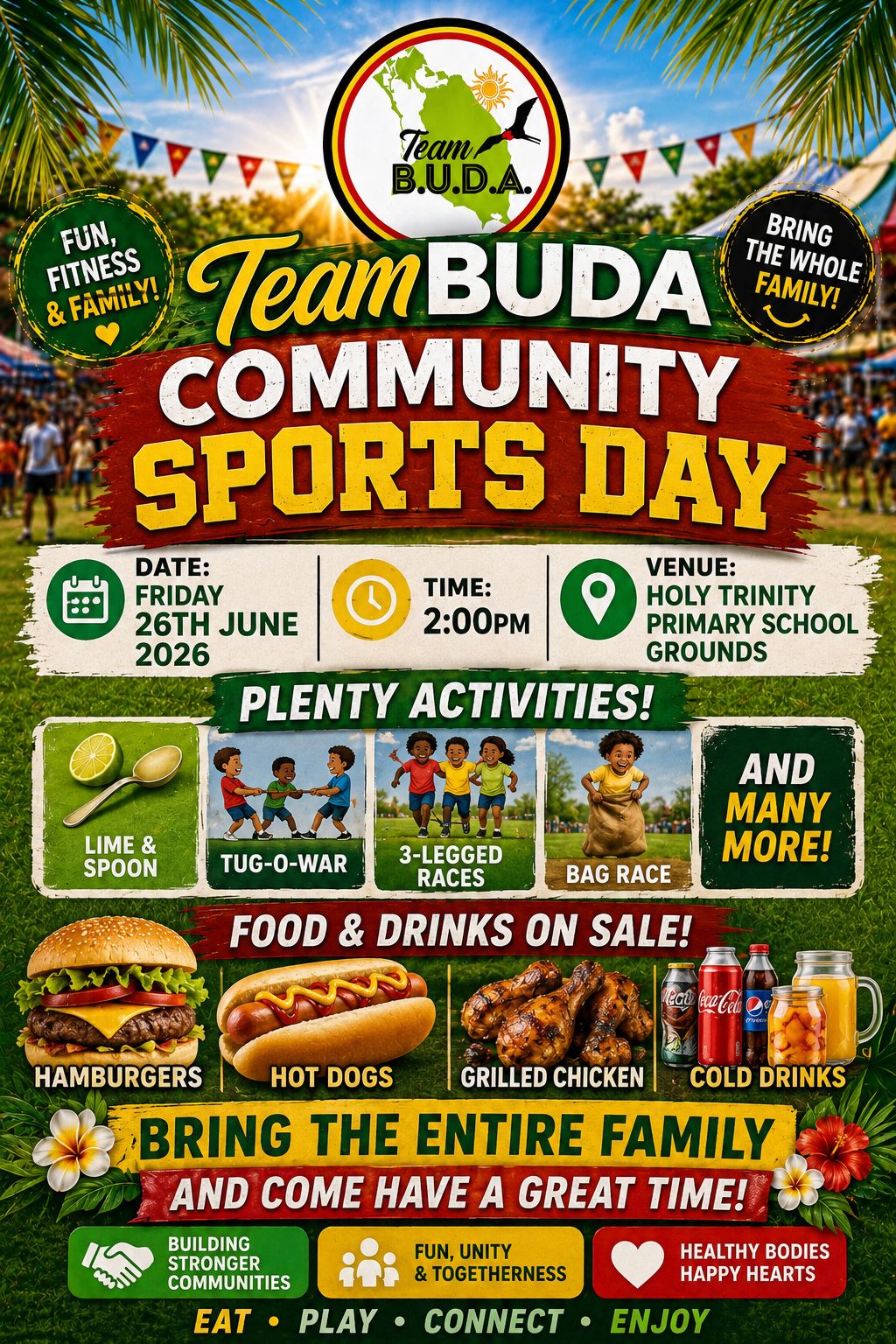 Team B.U.D.A. Invites You to a Fun-Filled Community Sports Day!